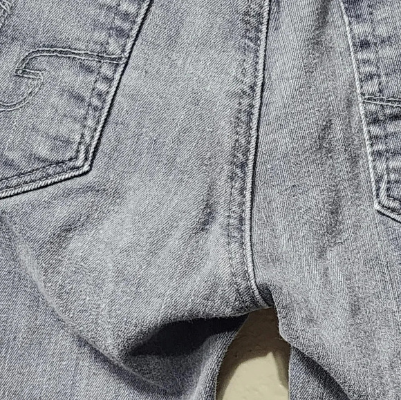 AG Women's Adriano Goldschmied The Stevie Slim Straight Grey Gray Jeans Sz 27R - Picture 11 of 11